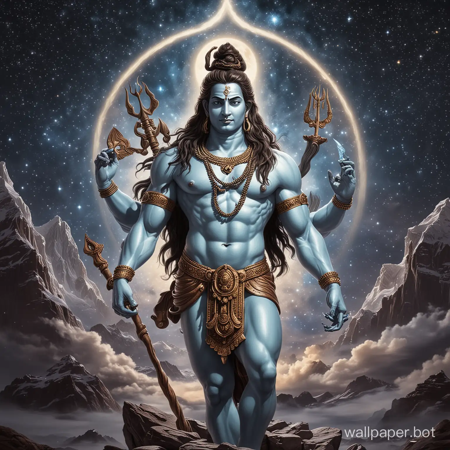Lord-Shiva-Meditating-Amidst-Cosmic-Splendor