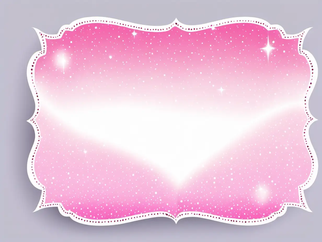 Glamorous Pink and White Magical Scene for Kids Book Illustration