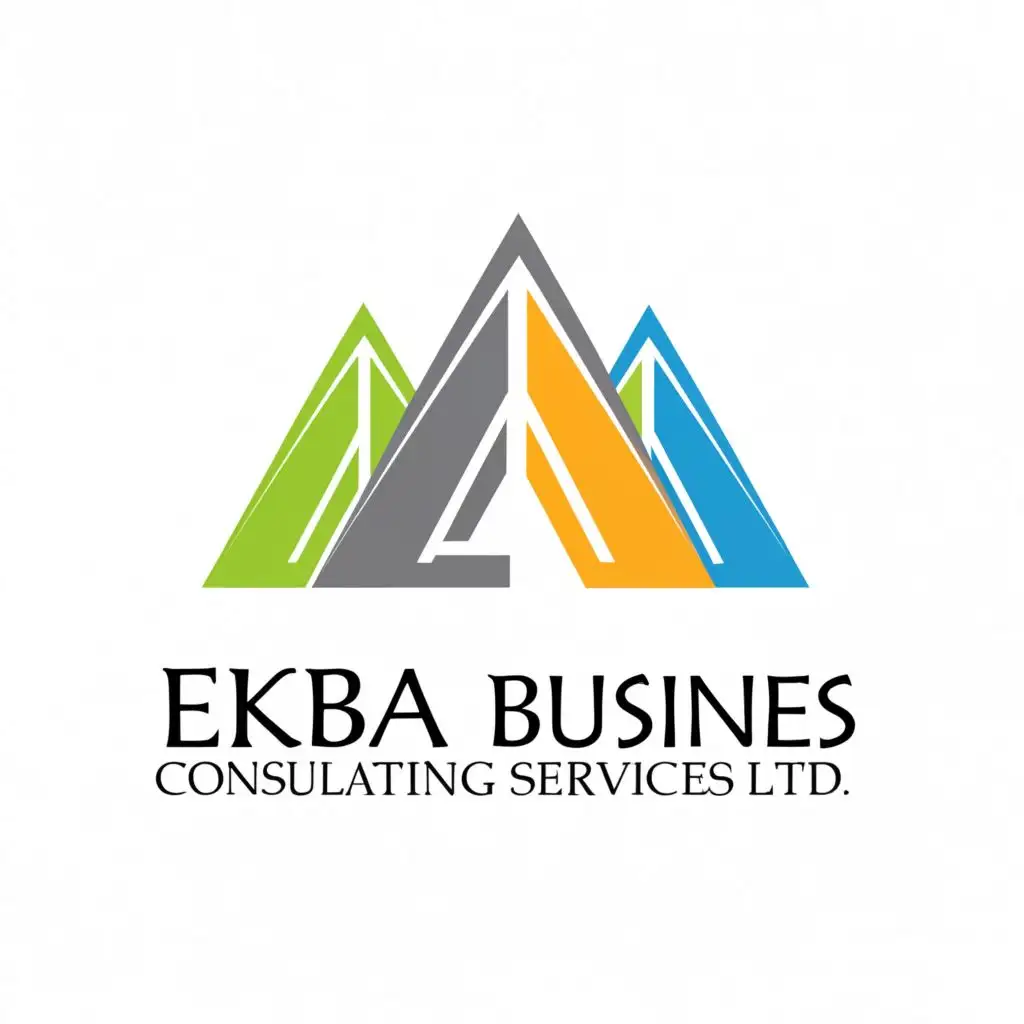 a logo design,with the text "EKABA BUSINESS CONSULTANCY SERVICES LTD", main symbol:Pyramids,Moderate,clear background