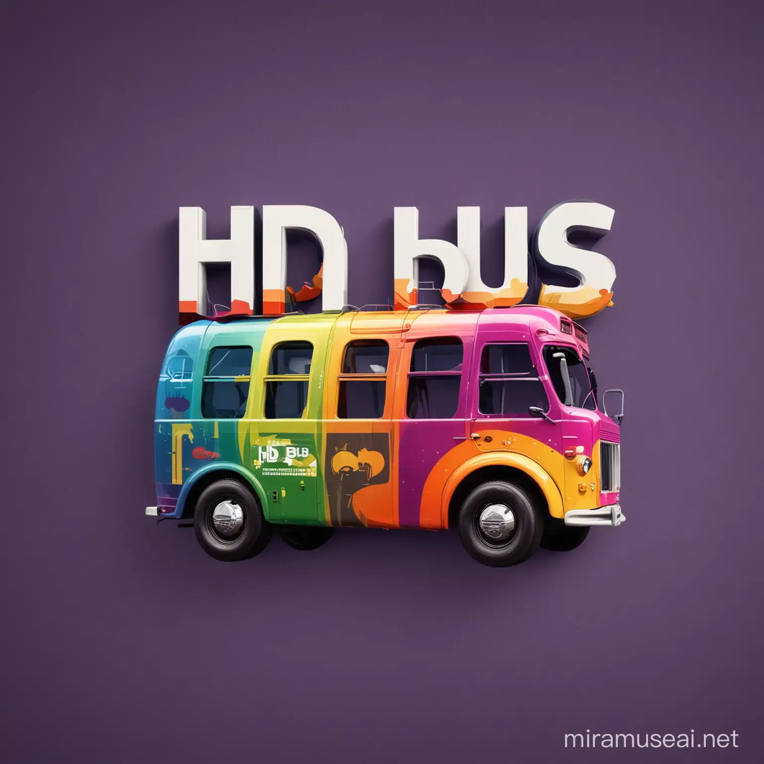 Vibrant HDBus Logo Design