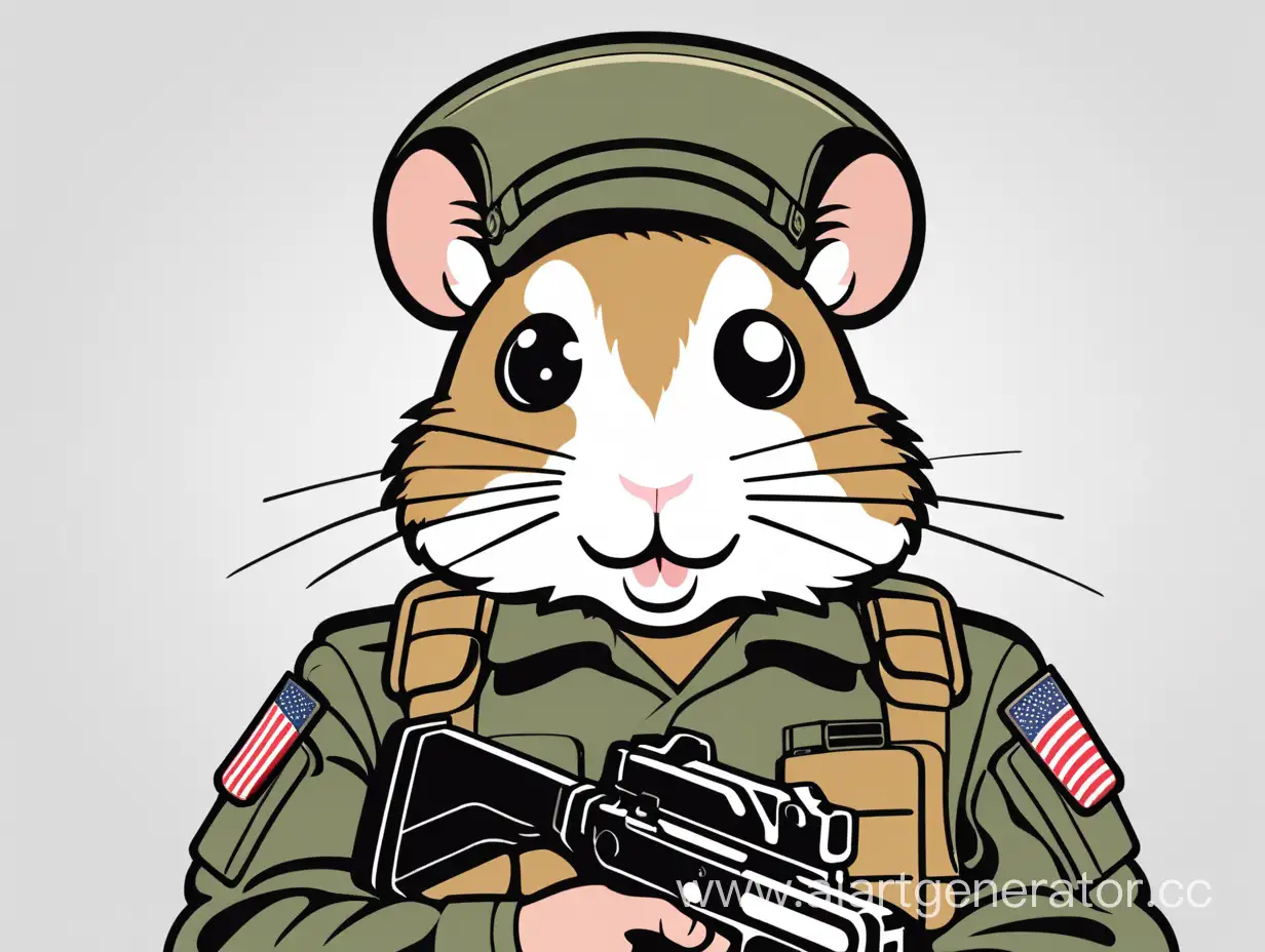 HamsterFaced-Military-Force-with-Gun-Emblem