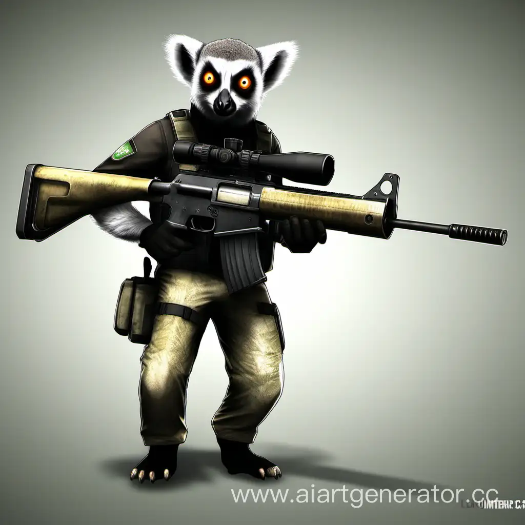 Lemur-CounterStrike-AWP-Weapon-Art