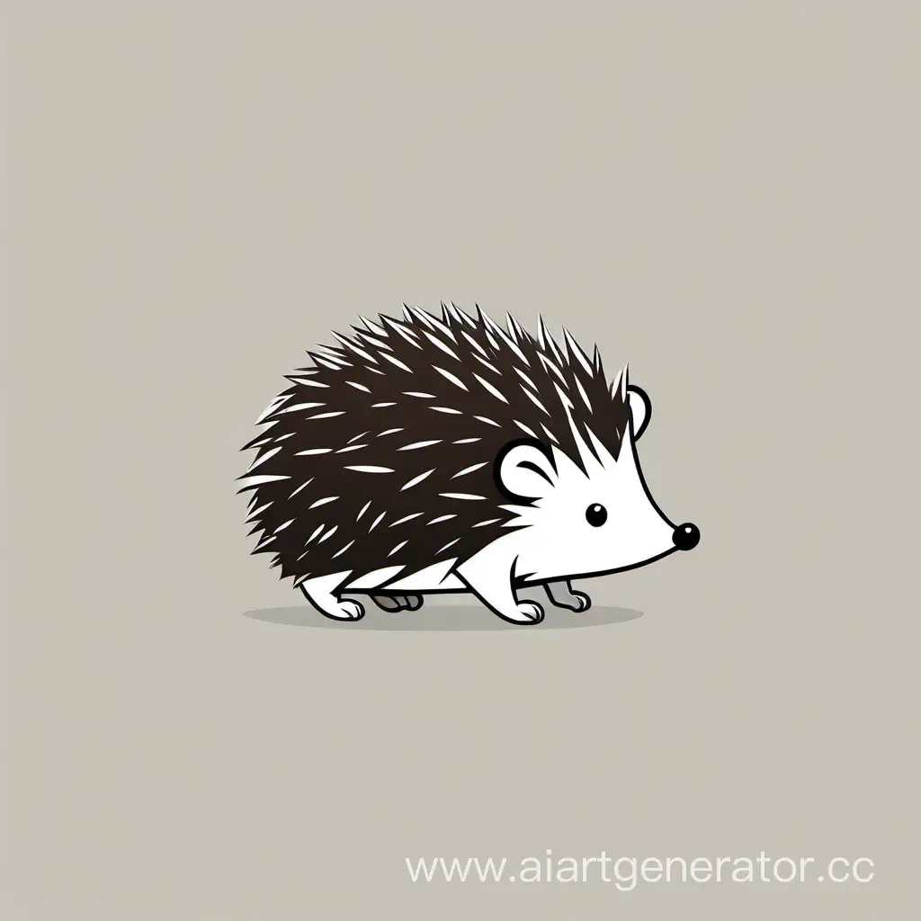 Cute-Minimalist-Hedgehog-Illustration