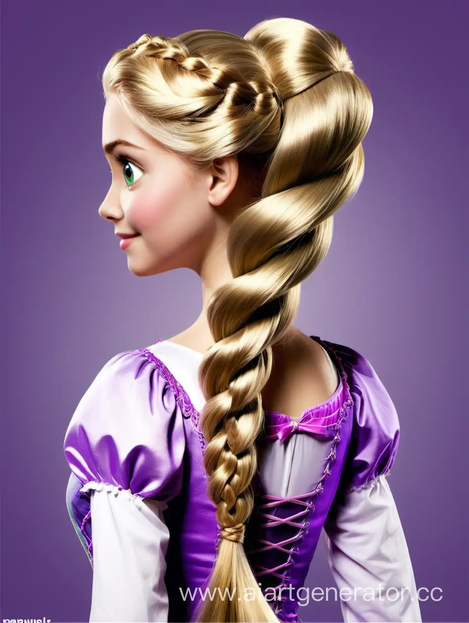 Enchanting-Rapunzel-Hairstyle-Tail-Magical-Long-Hair-Fashion