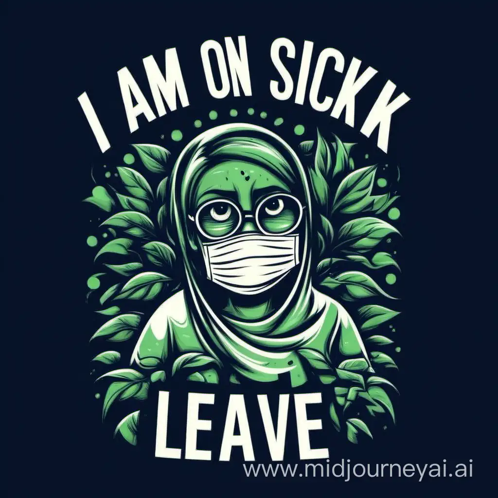 Comfortable I am on Sick Leave TShirt Design for Stylish Relaxation