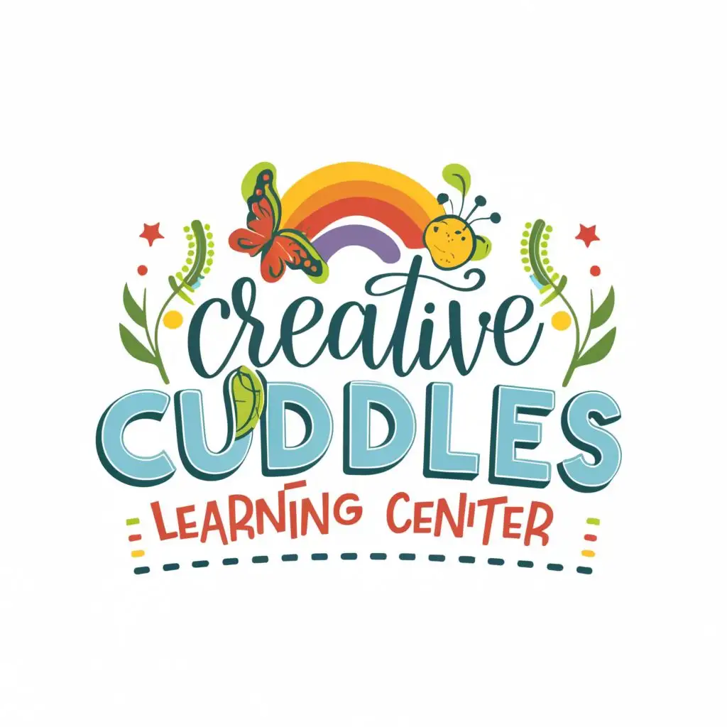 logo, art play nature, with the text "CREATIVE CUDDLES LEARNING CENTER", typography, be used in Home Family industry