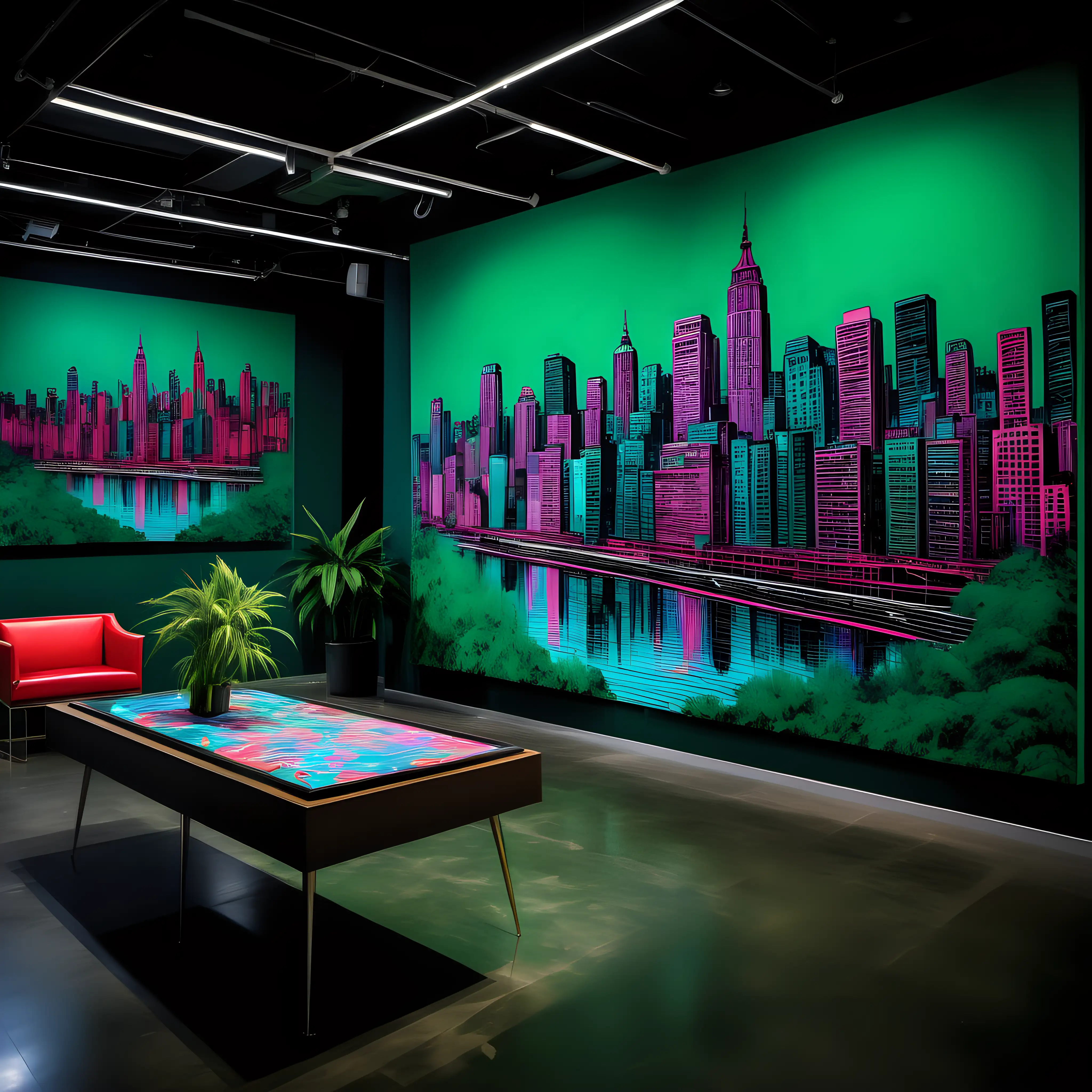 Luxurious Urban Oasis Warhol and FanzhiInspired Office Masterpiece
