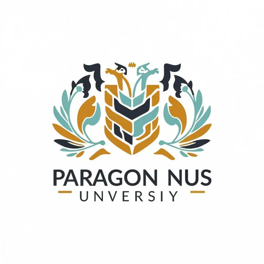 logo, Nexus University, with the text "Paragon Nexus University", typography, be used in Education industry