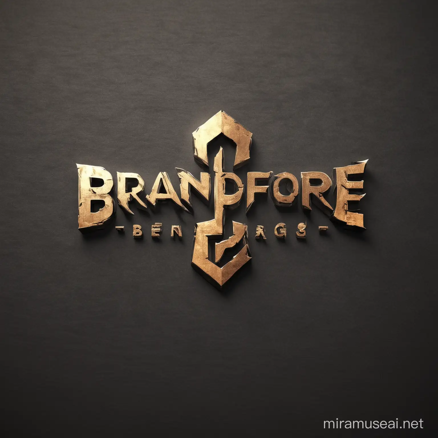 I want a logo design please. The company is called BrandForge. The business is a branding and design agency. The 5 words we pride our business on is Craftmanship, creation, Clarity, Culture, Community. The design should be slightly obscure, but very succinct. I want it to feel familiar but refreshingly modern, but with a metallic industrial edge