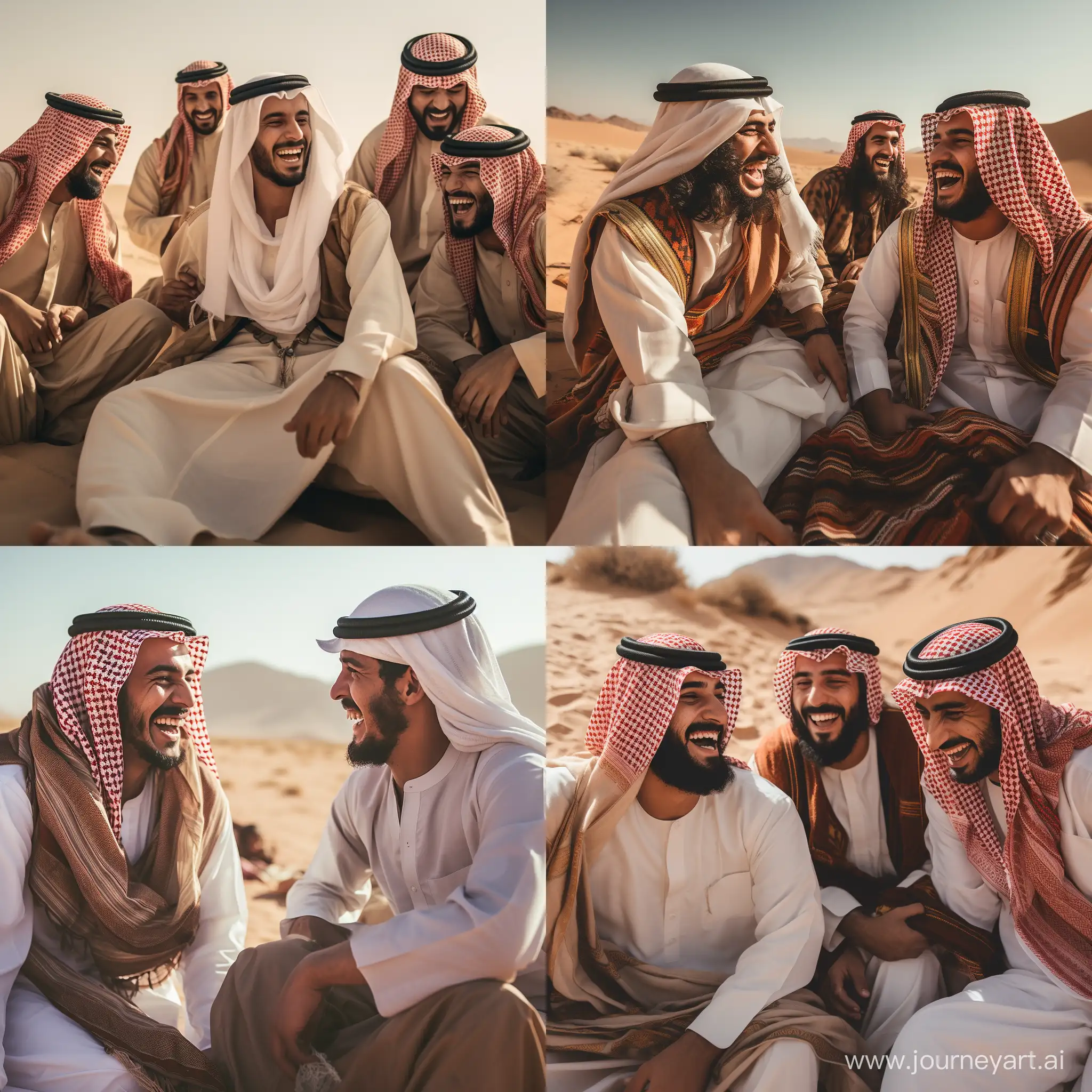 Joyful-Arab-Friends-Sharing-Laughter-in-the-Expansive-Desert