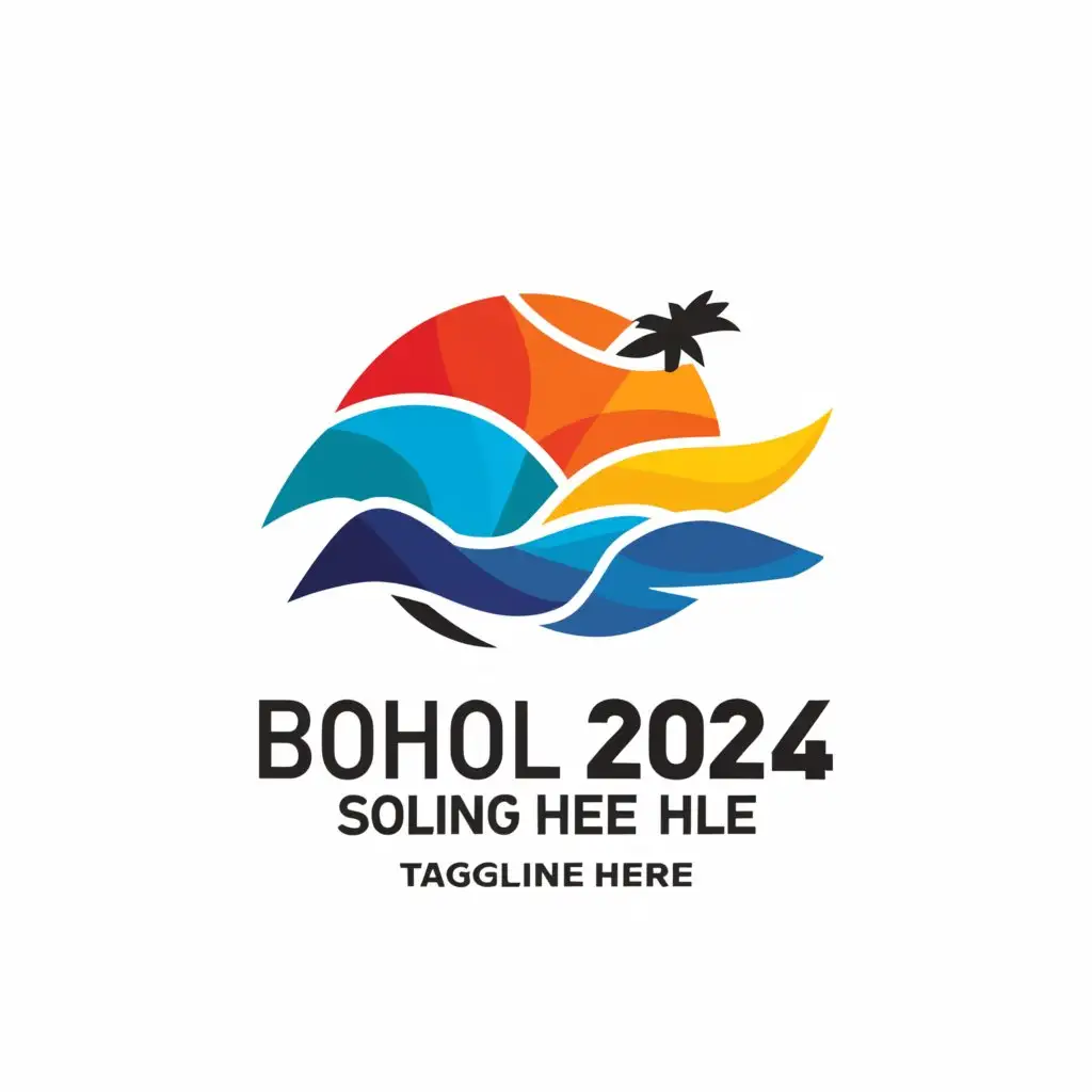 LOGO Design For Bohol 2024 Tropical Vibes with Beach Background | AI ...