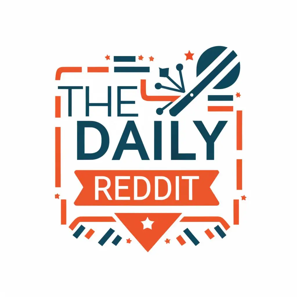 logo, News, with the text "TheDailyReddit", typography, be used in Events industry