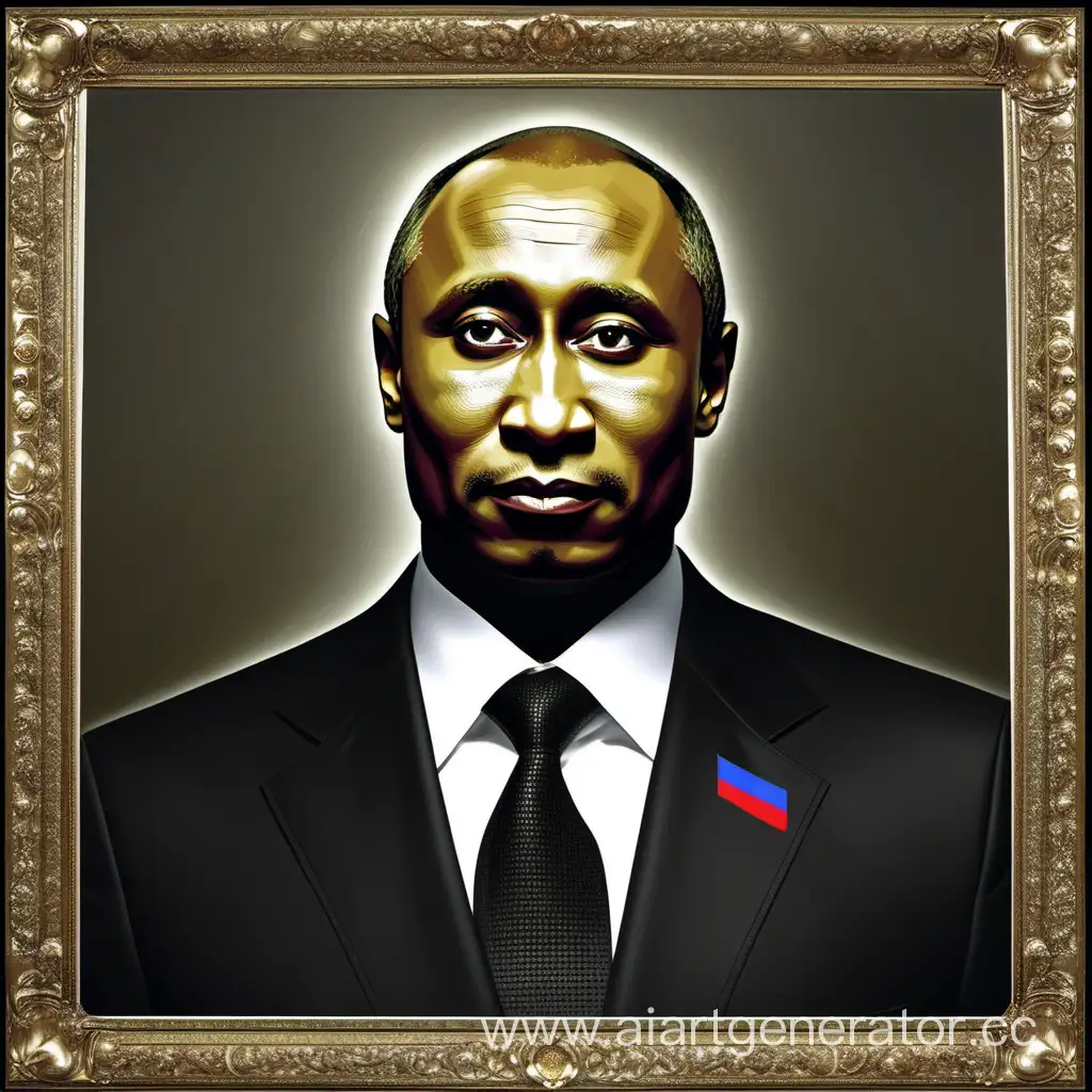 Путин чернокожий