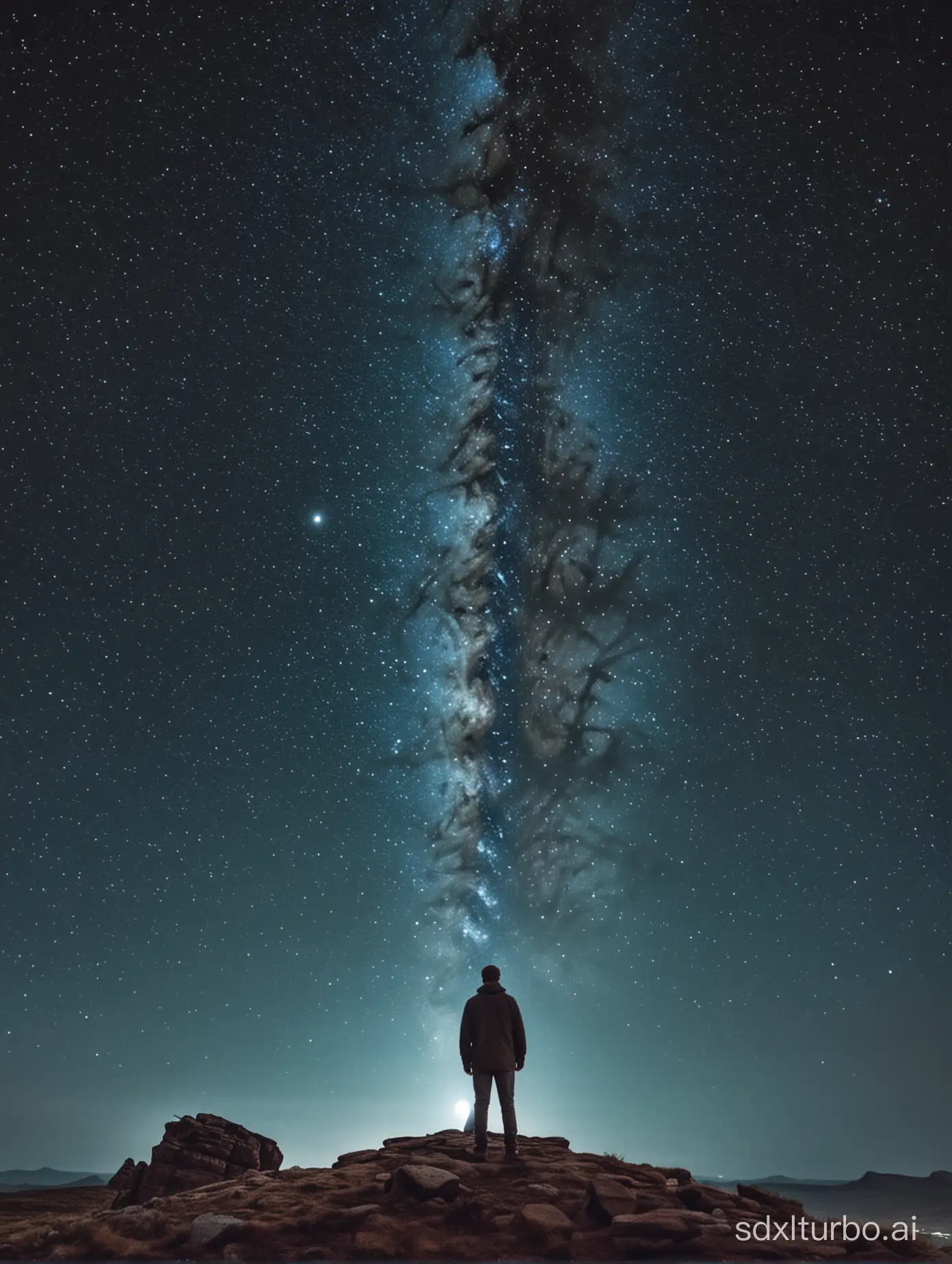 Solitary-Star-Gazer-Contemplating-the-Cosmos