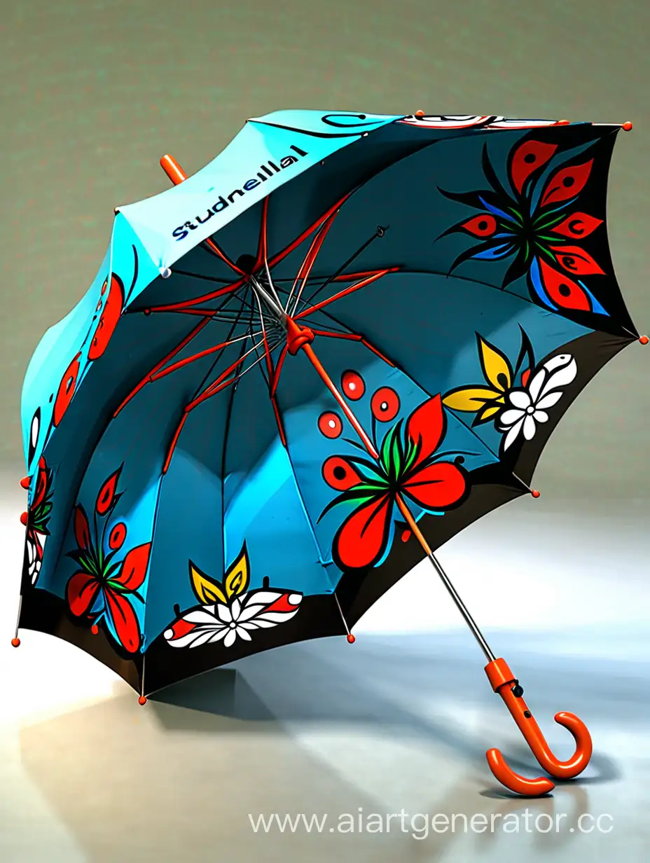 Colorful-Student-Umbrella-Design-for-AllWeather-Protection