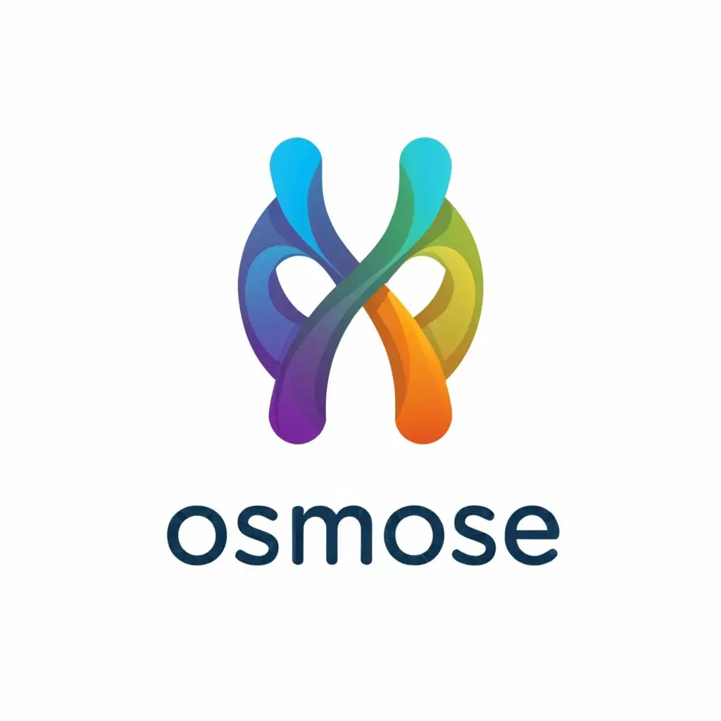 a logo design,with the text "OSMOSE", main symbol:communication between employees within a company,Moderate,clear background