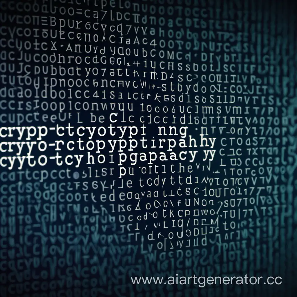 Cryptography 
