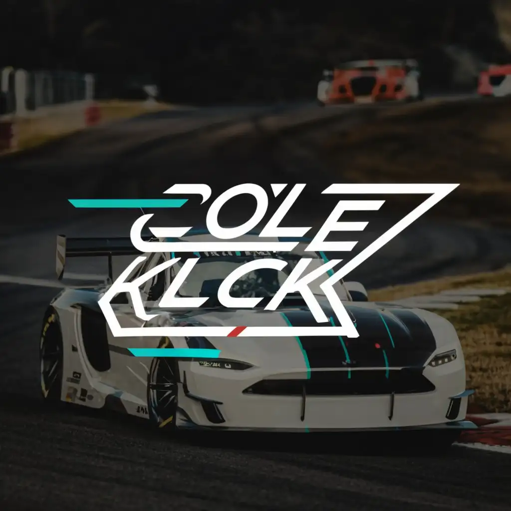 LOGO-Design-For-Cole-Kleck-Sleek-Car-Racing-Minimal-Text-Logo