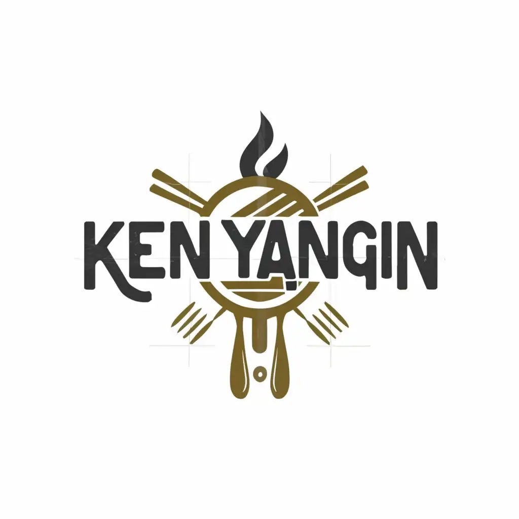 a logo design,with the text "Kenyangin", main symbol:Food,Moderate,be used in Restaurant industry,clear background