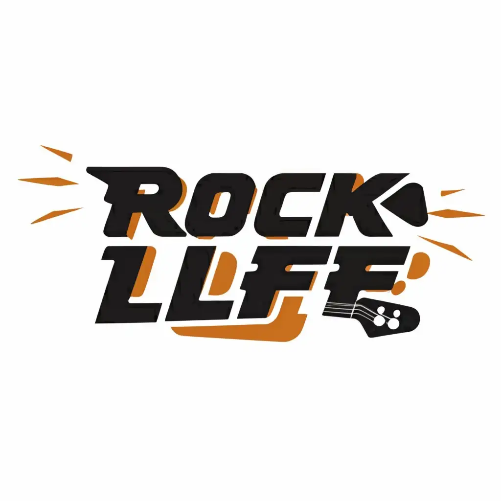 a logo design,with the text "Rock Life", main symbol:Rock Life,Moderate,clear background