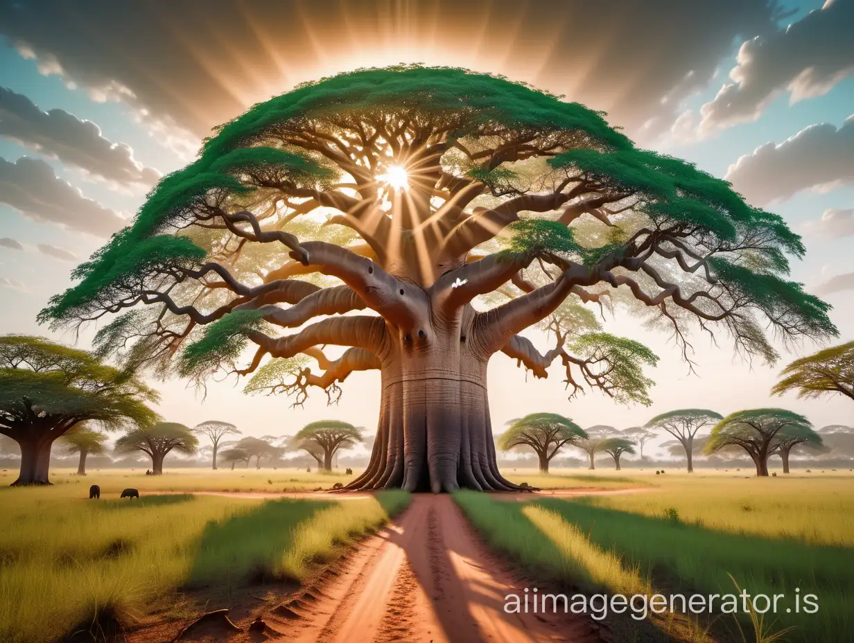 Majestic-Baobab-Tree-in-Enchanted-Savanna-Forest