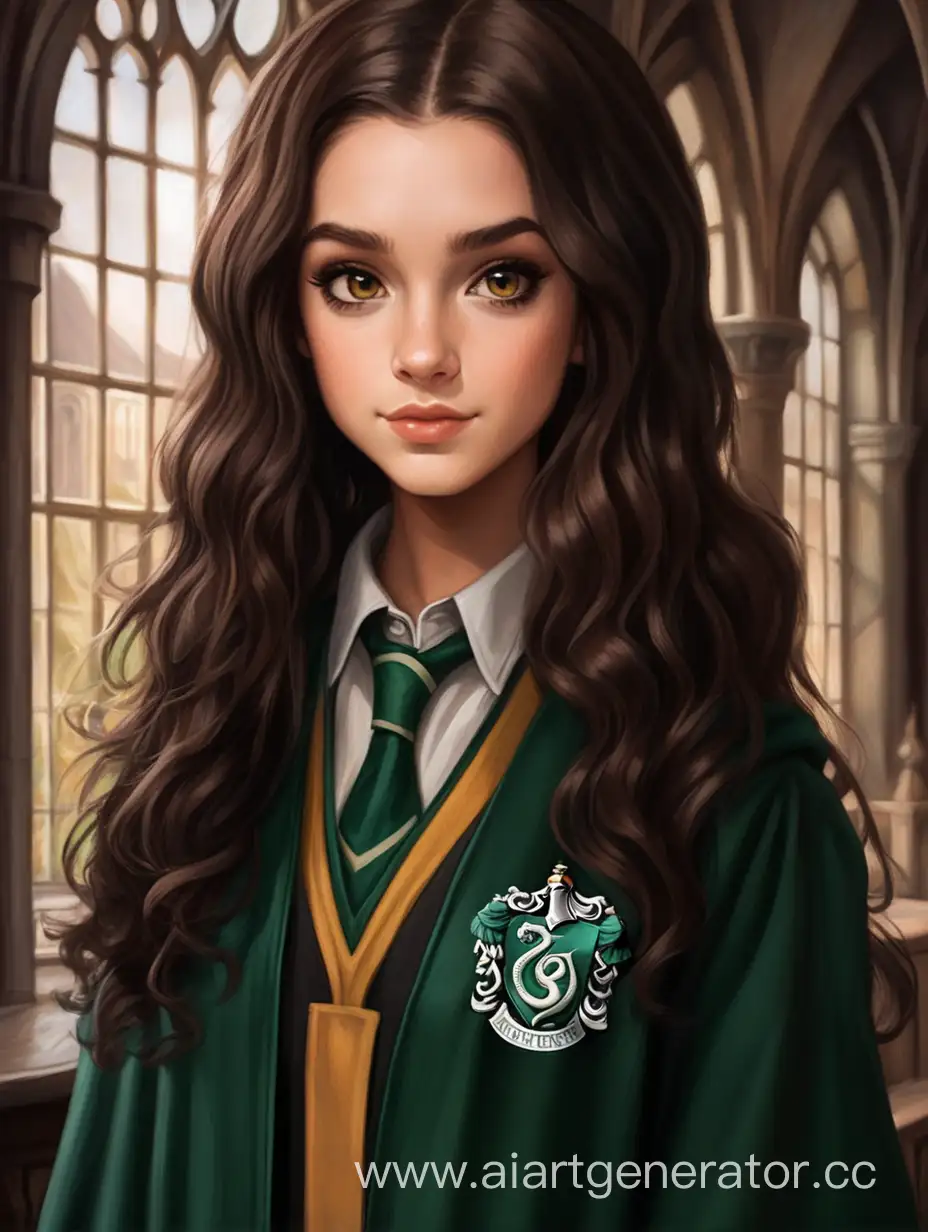 Enchanting-Brunette-with-Brown-Eyes-Embracing-Hogwarts-Slytherin-Style