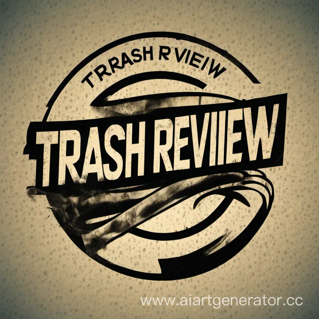 Trash-Review-Logo-Round-Emblem-Design