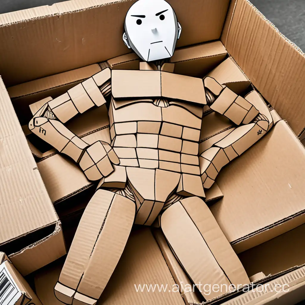 Eclectic-Cardboard-Scene-with-AnimeInspired-Character