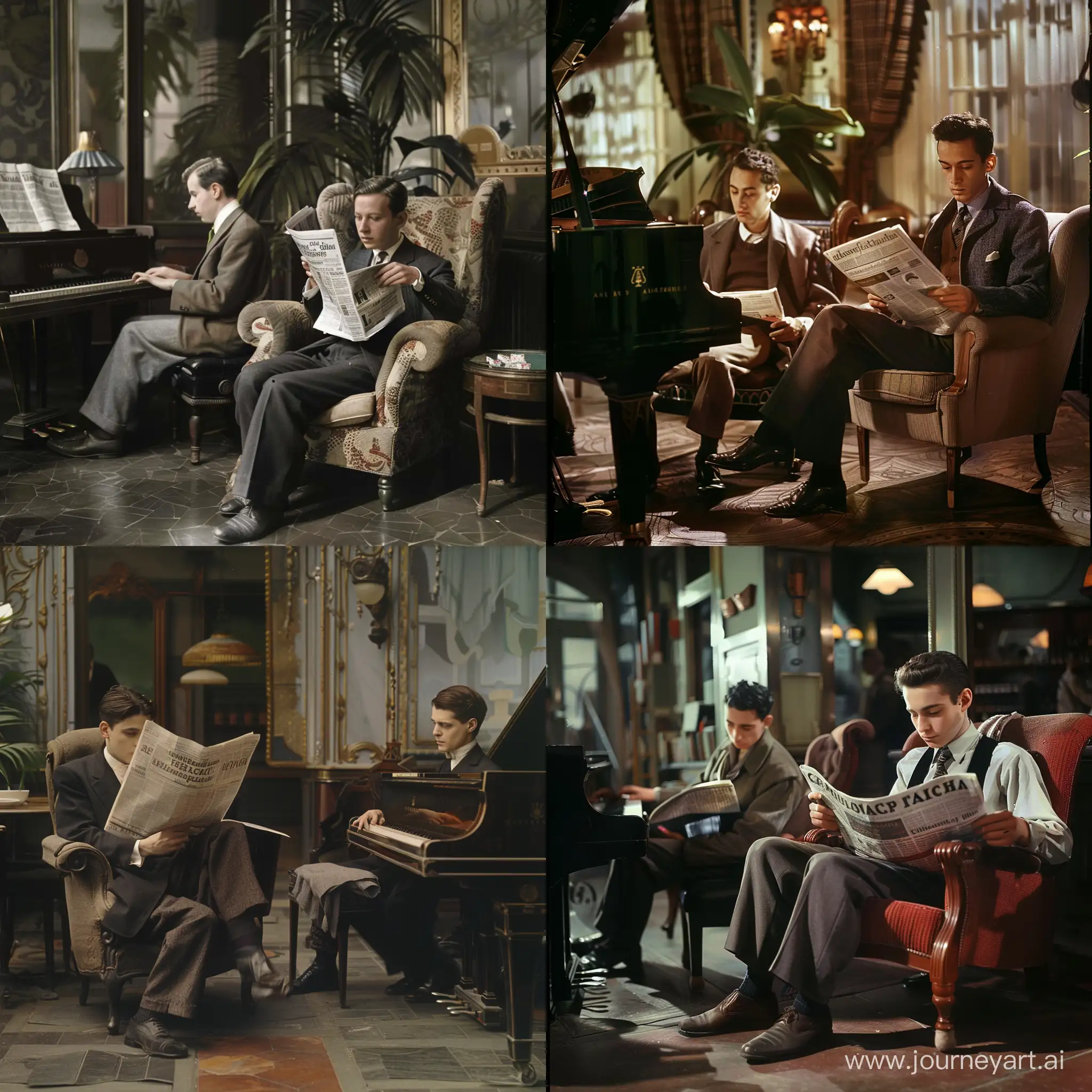 Charming-1935-French-Cafe-Scene-Pianists-Melody-and-Relaxing-Reads