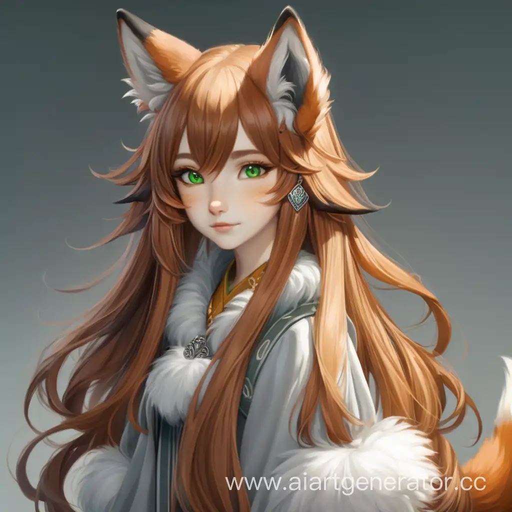Enchanting-Fox-Girl-with-Long-Chestnut-Hair-and-AmberGreen-Eyes