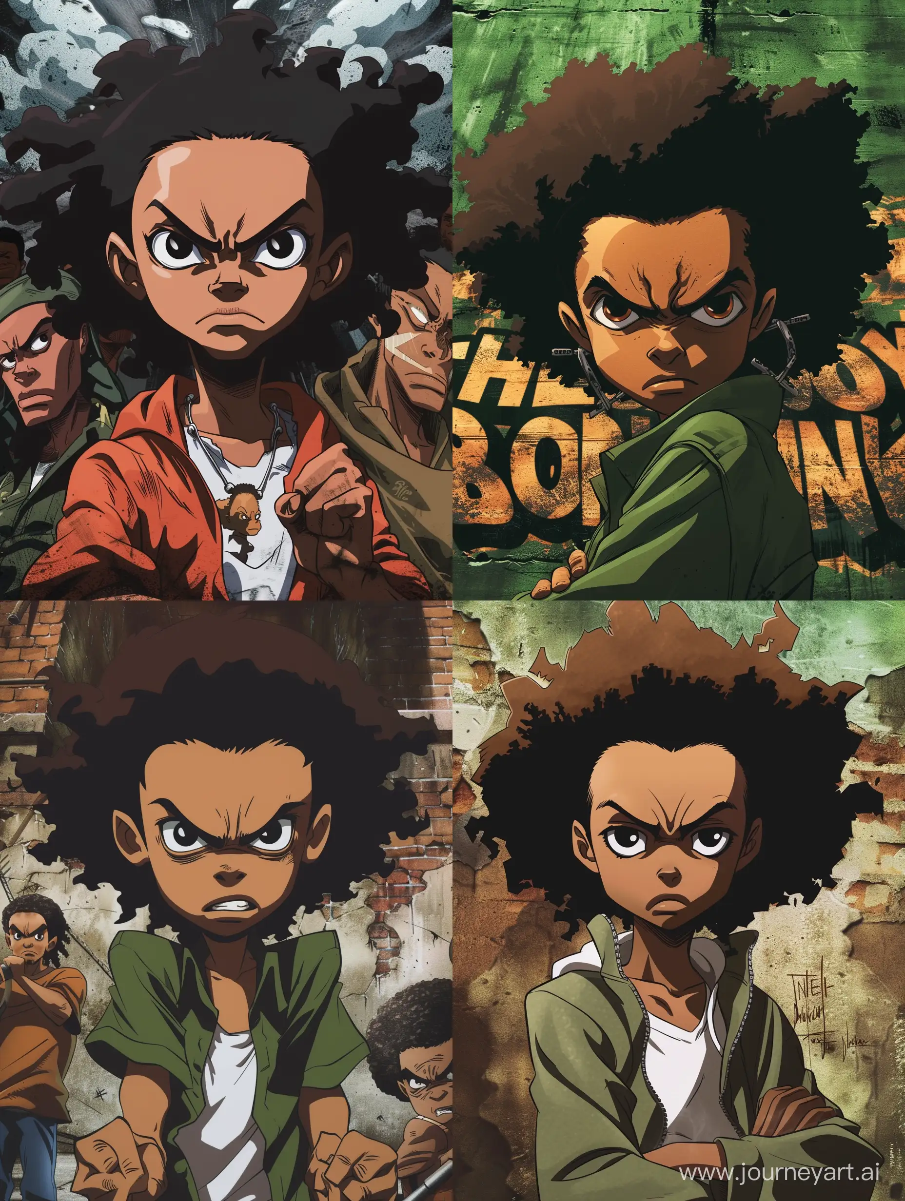 Vibrant-Cover-Art-for-The-Boondocks-Animated-Series