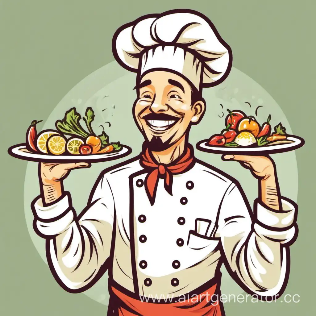 cheerful chef
