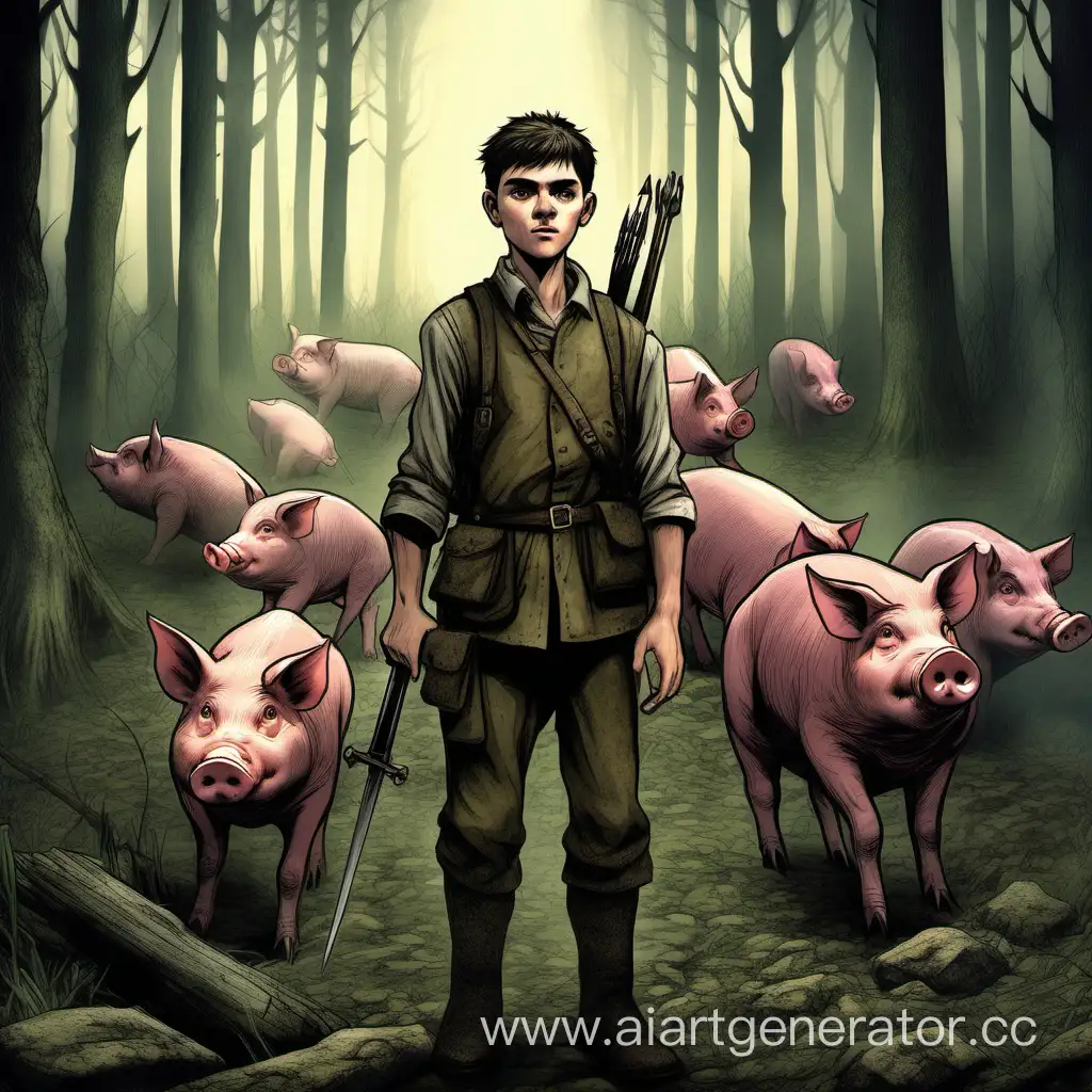 Courageous-Dennis-Defending-Ilinka-from-PigHuman-Cannibals