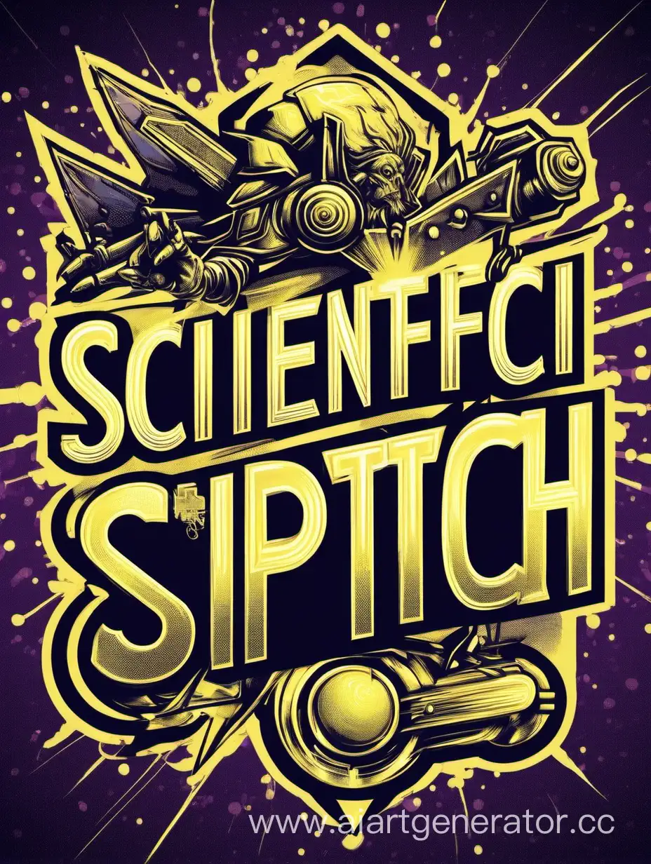 логотип для научного мероприятия научной битвы "SciPitch"