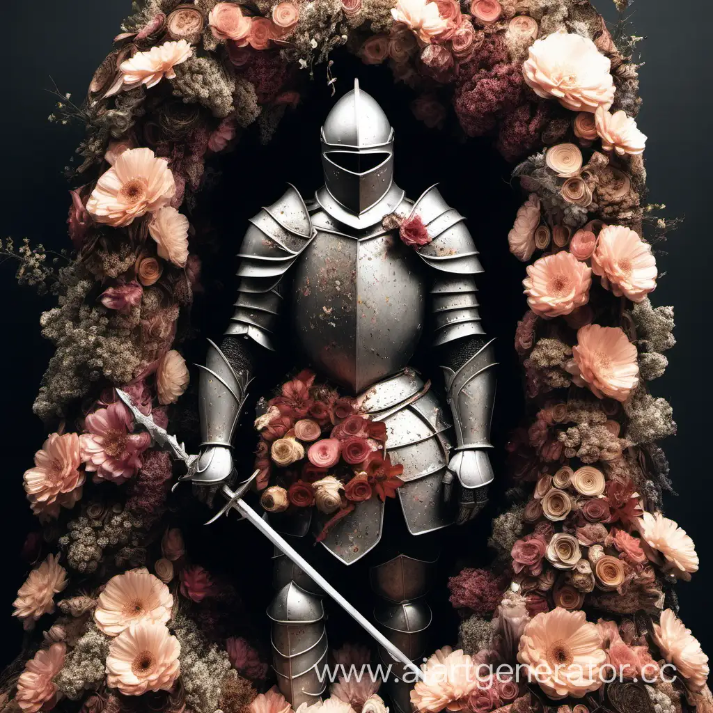 Enchanting-Knight-Adorned-with-Flowers-and-Tree-Bark
