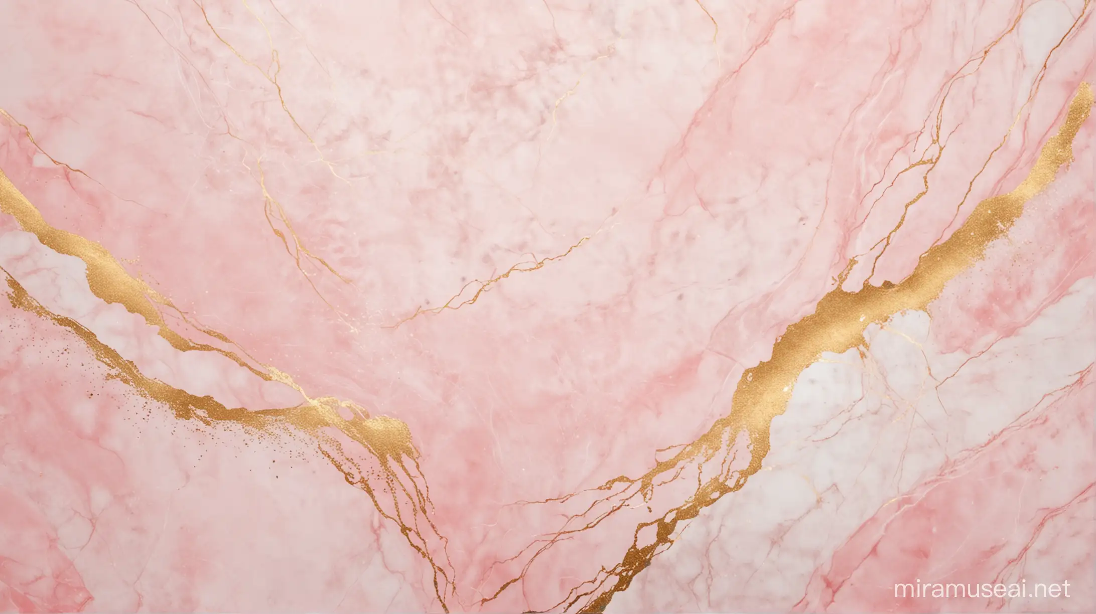Luxurious Light Pink Marble and Gold Elegant Background