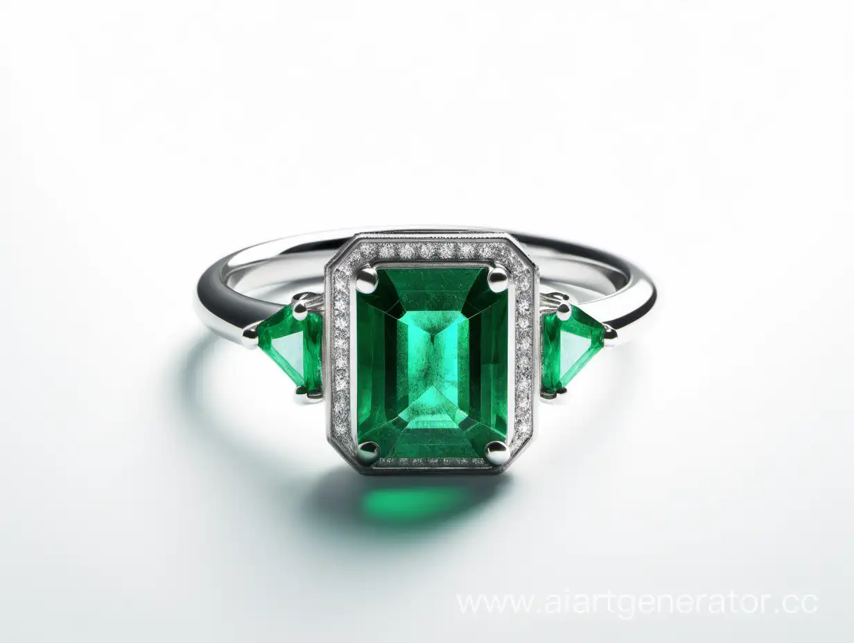 Emerald-Ring-on-White-Background