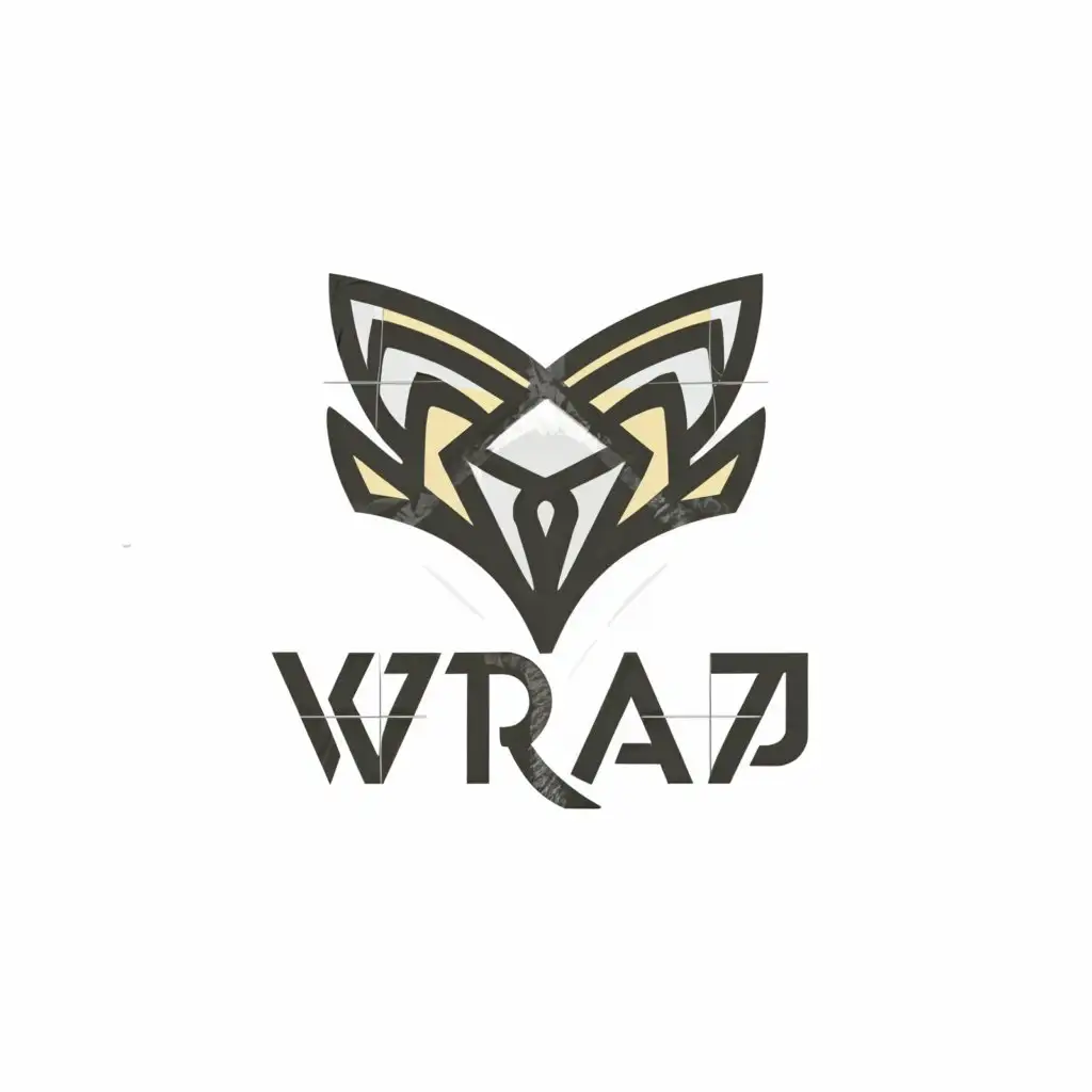 a logo design,with the text "Vraj", main symbol:monstor,Moderate,clear background