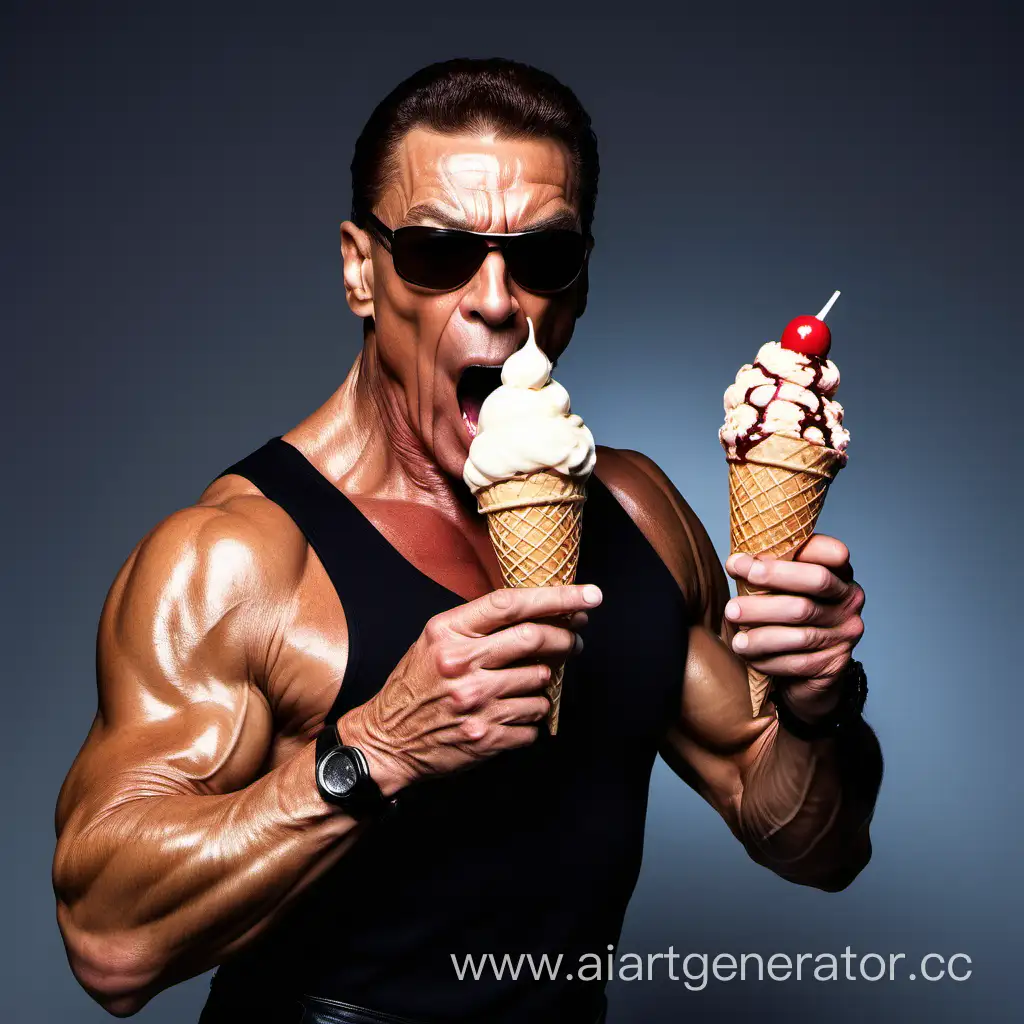 JeanClaude-Van-Damme-Enjoying-Delicious-Ice-Cream