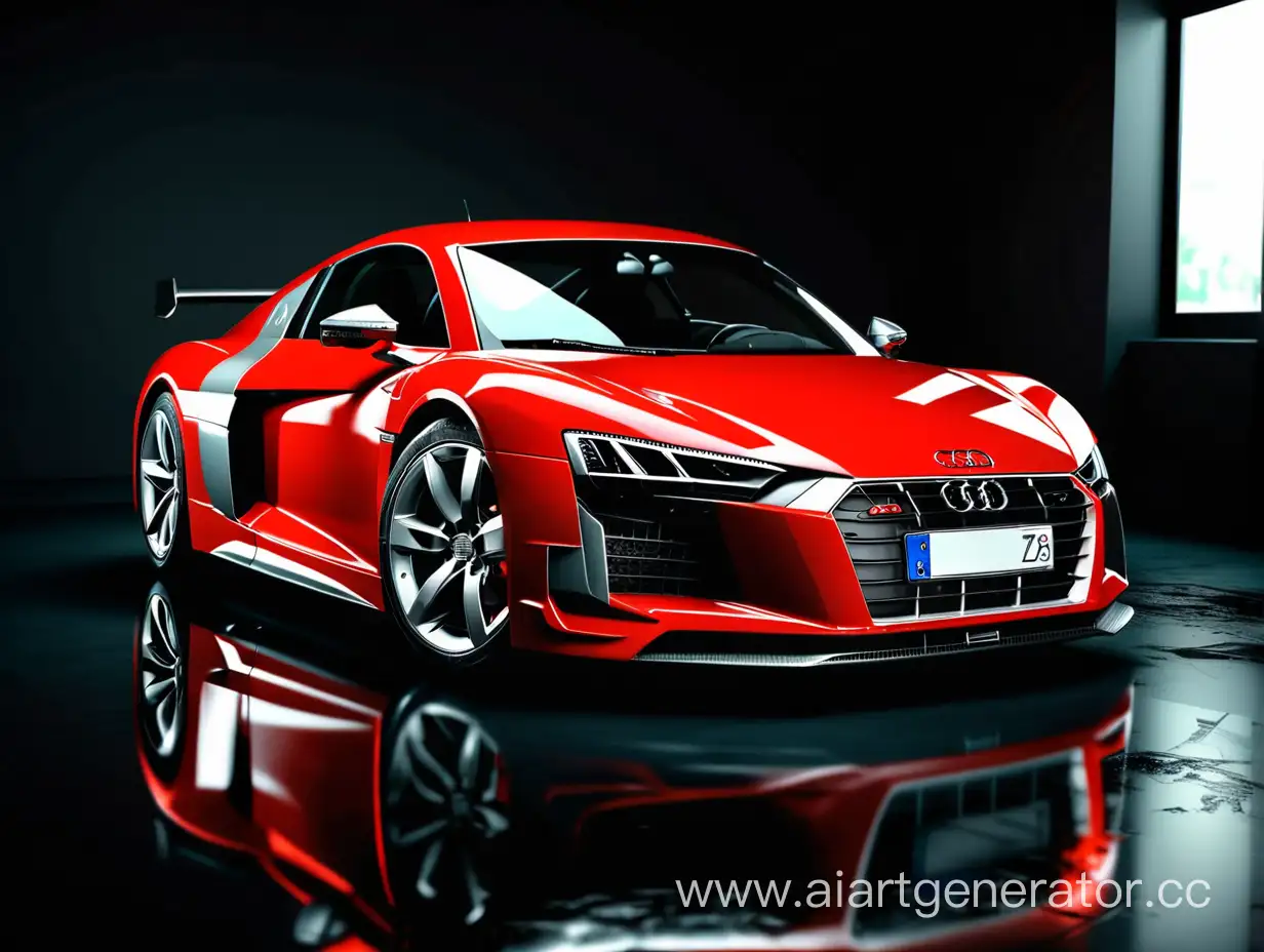 Luxury-Audi-Car-Interior-Shot-in-Dramatic-Lighting