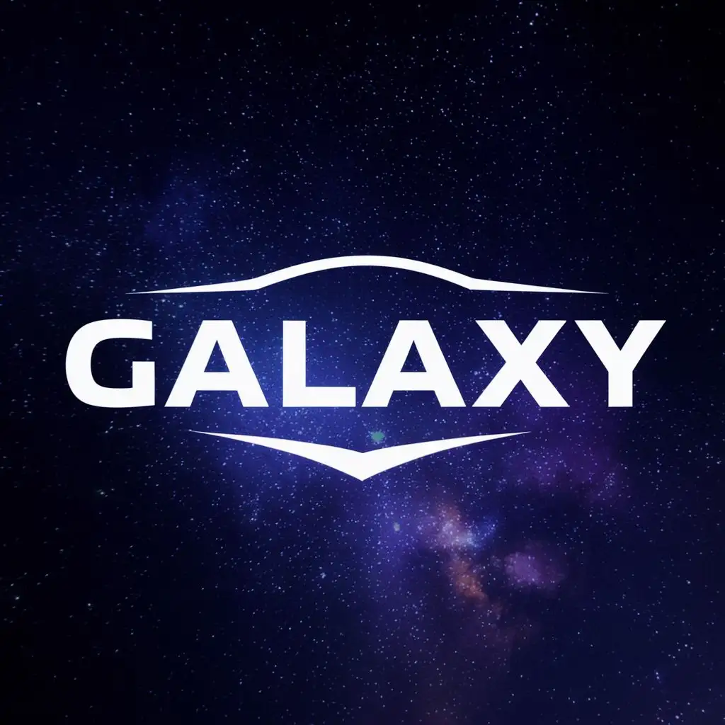 logo, Car, with the text "GALAXY", typography, be used in Automotive industry