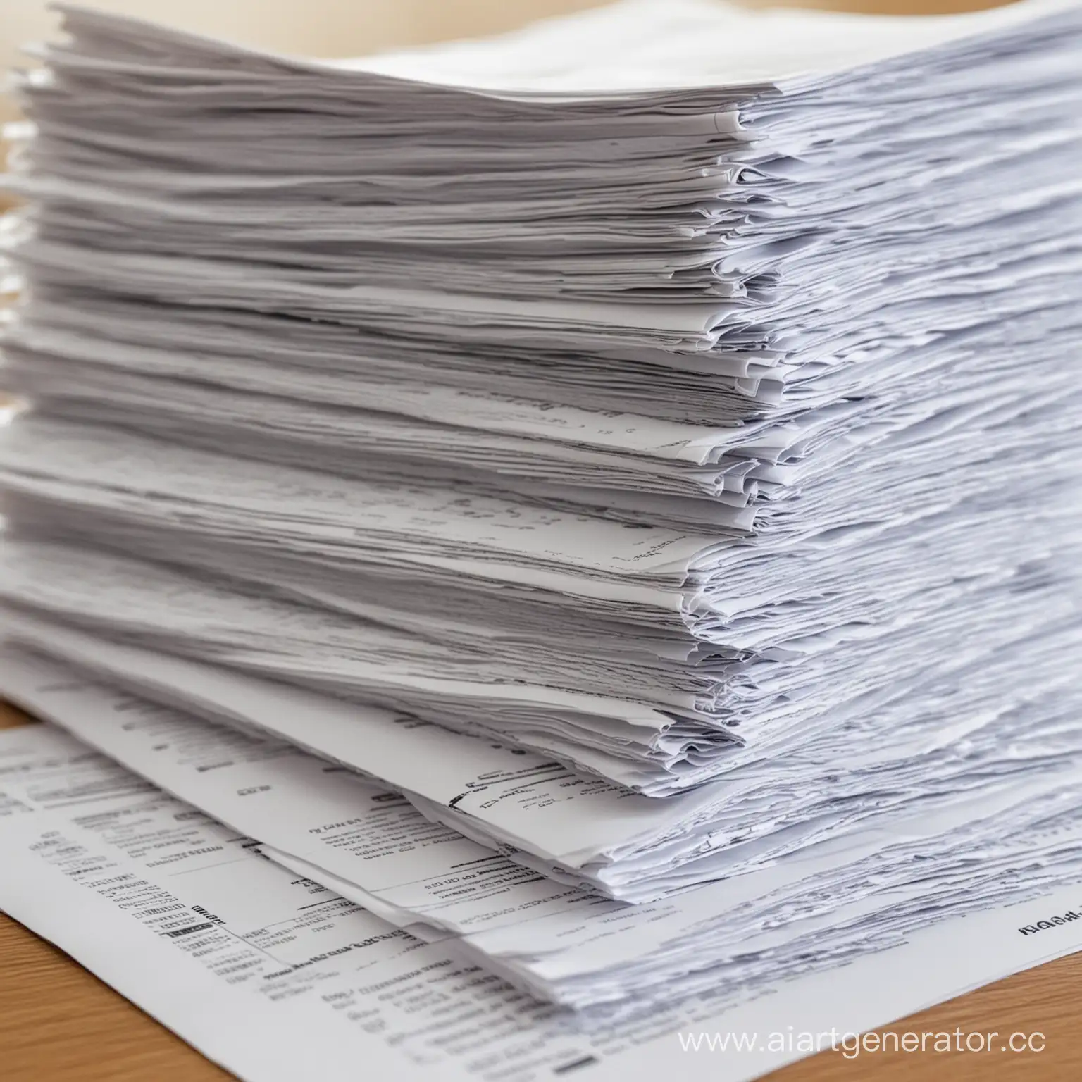 Documents-Stack-on-Wooden-Table-with-Coffee-and-Glasses