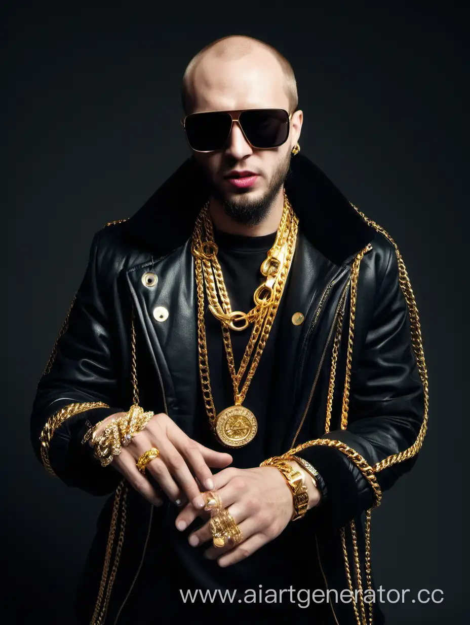 Russian-Rapper-Black-Pistols-Stylish-Ode-to-Caviar-Fashion-and-Gold-Chains