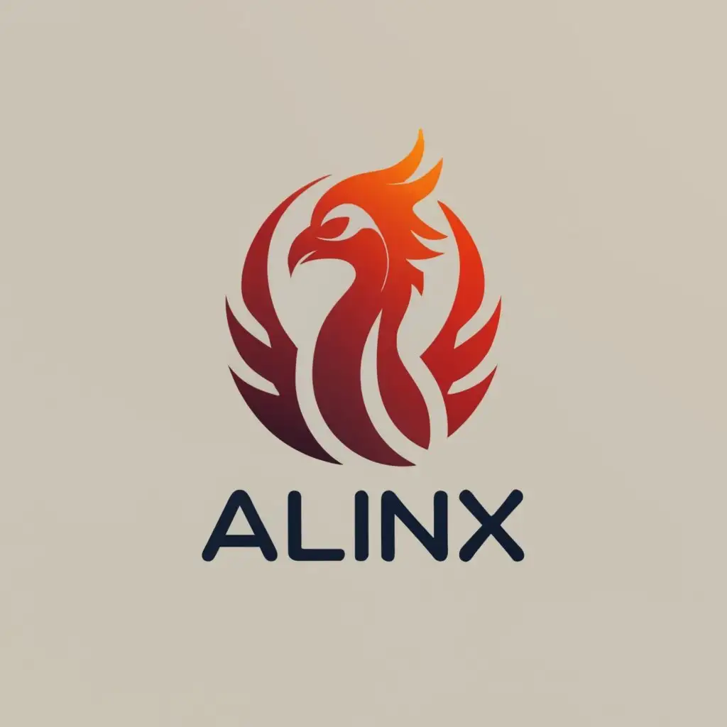logo, For online retail with phoenix icon, with the text "Alik", typography, be used in Retail industry
