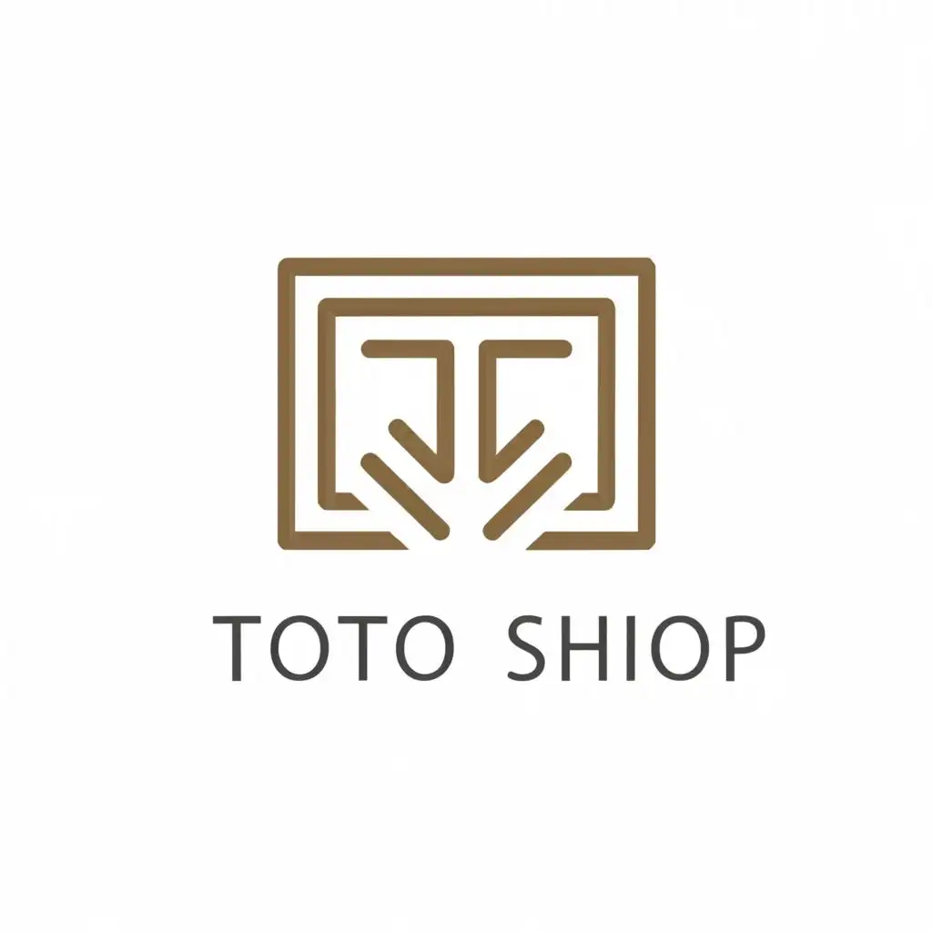 a logo design,with the text "Toto Shop", main symbol:square,Moderate,be used in Technology industry,clear background