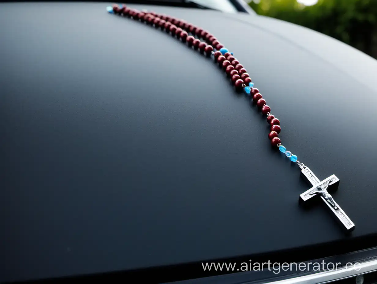 Sacred-Rosary-Beads-Hanging-in-a-Car-Interior-for-Spiritual-Protection