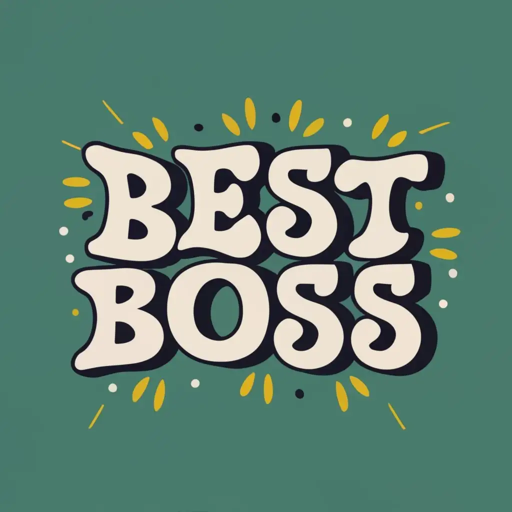 logo, Best boss, with the text "Best boss", typography
