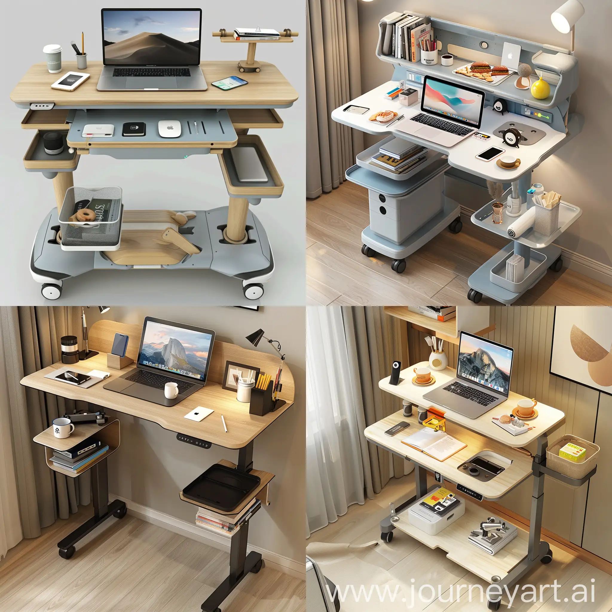 Multifunctional-Adjustable-Desk-with-USB-Charging-Port-and-LED-Light
