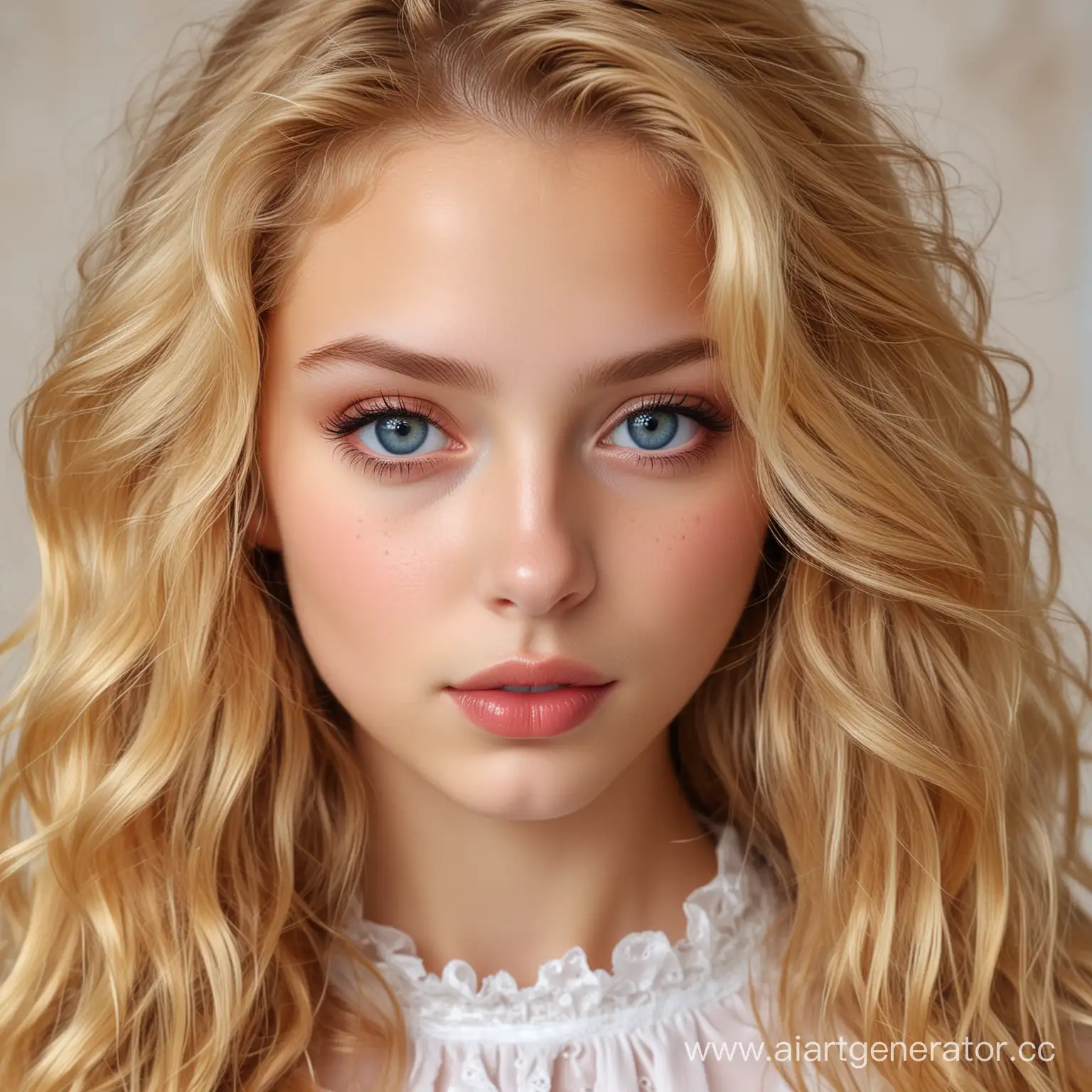 GoldenHaired-Girl-with-Cherry-Lips-Portrait-of-Stefanias-Beauty