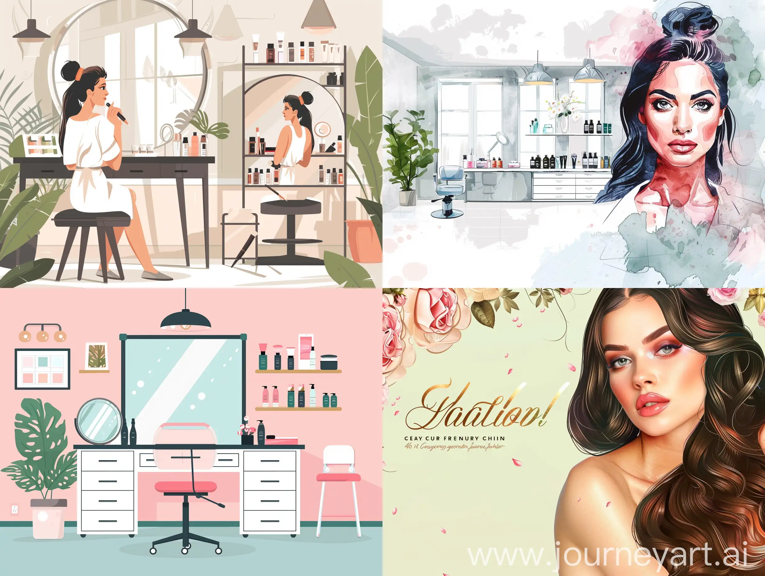 design a professional and modern web banner, Google ad or display ad for a beauty salon